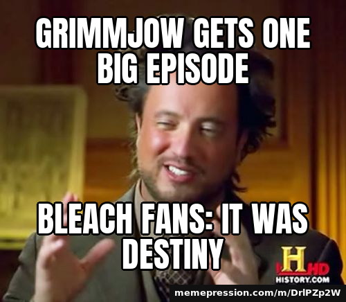 Grimmjow gets one big episode / Bleach fans: it was destiny