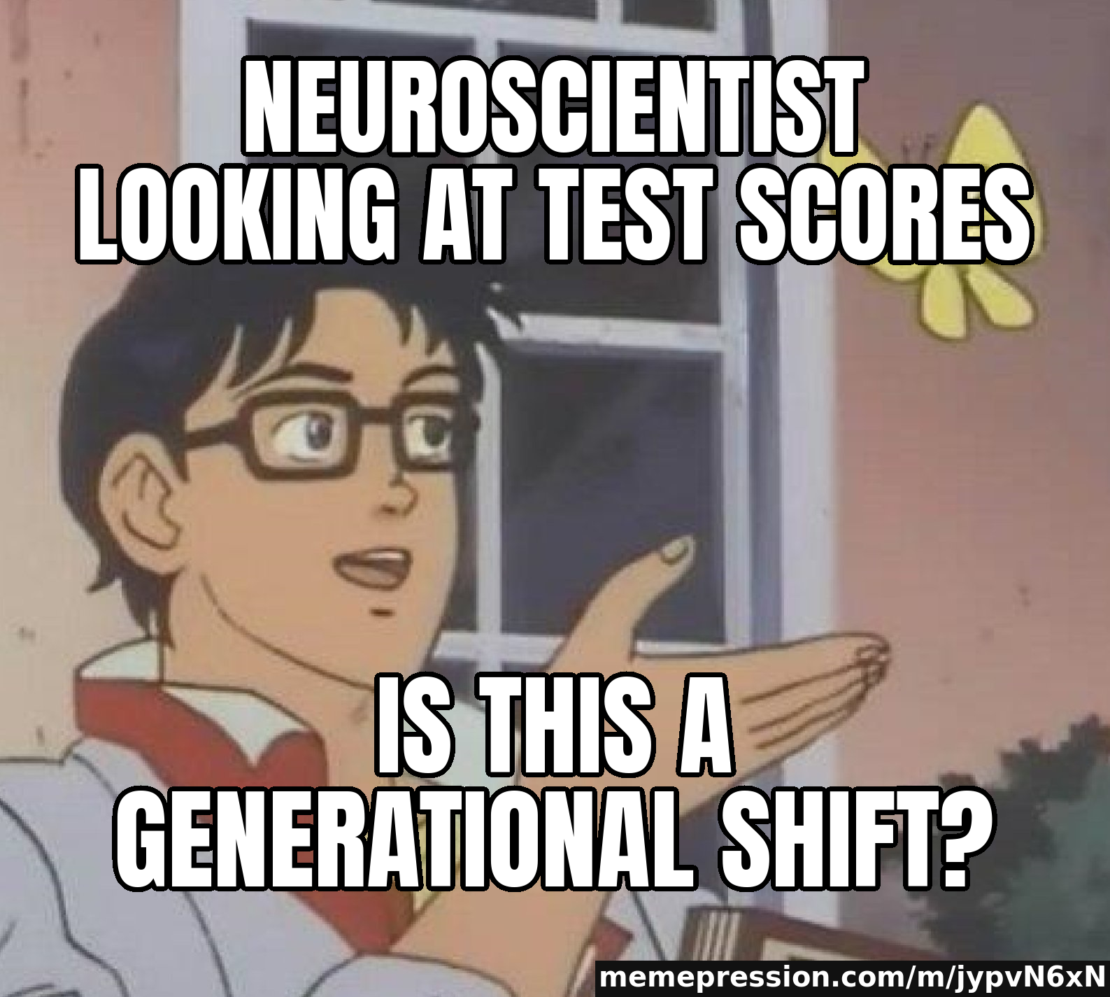 Neuroscientist looking at test scores / Is this a generational shift?