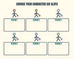 Choose Your Character Six Slots meme template